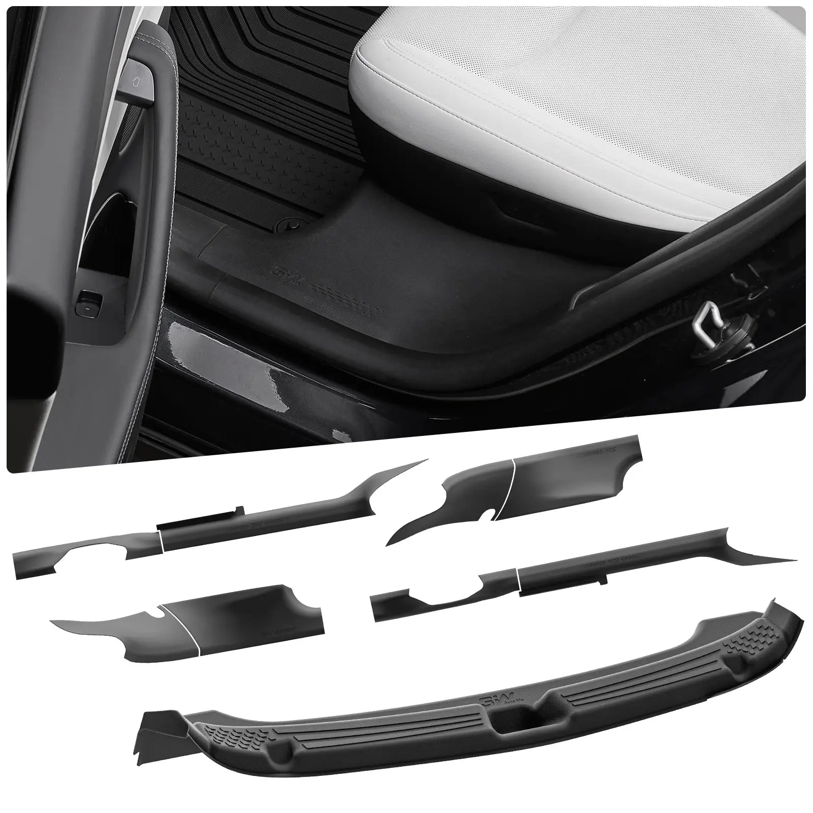 3W Car Door Sill Protector for Model Y Juniper 2025-2026